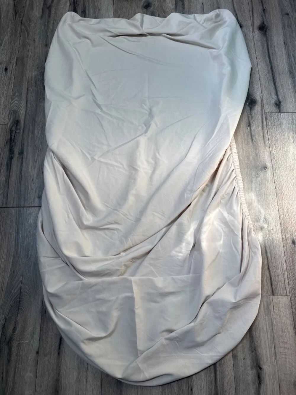 The Comphy Co. Beige Fitted Sheet 100% Polyester Microfiber For Massage Or Spa T